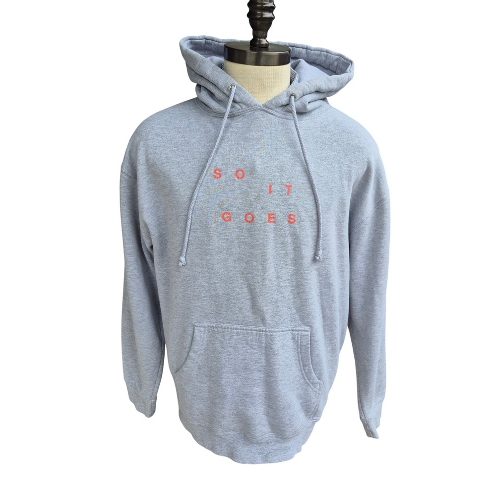 Mac Miller Swimming So It Goes Hoodie Gray Orange Mens Tour Merch 2018 Sz L RARE